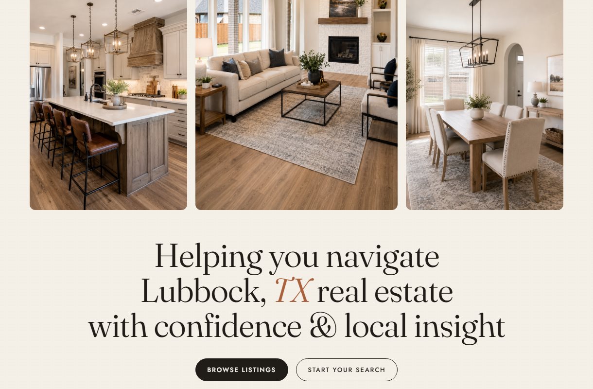Bo Zhao Realty Team website, Lubbock
